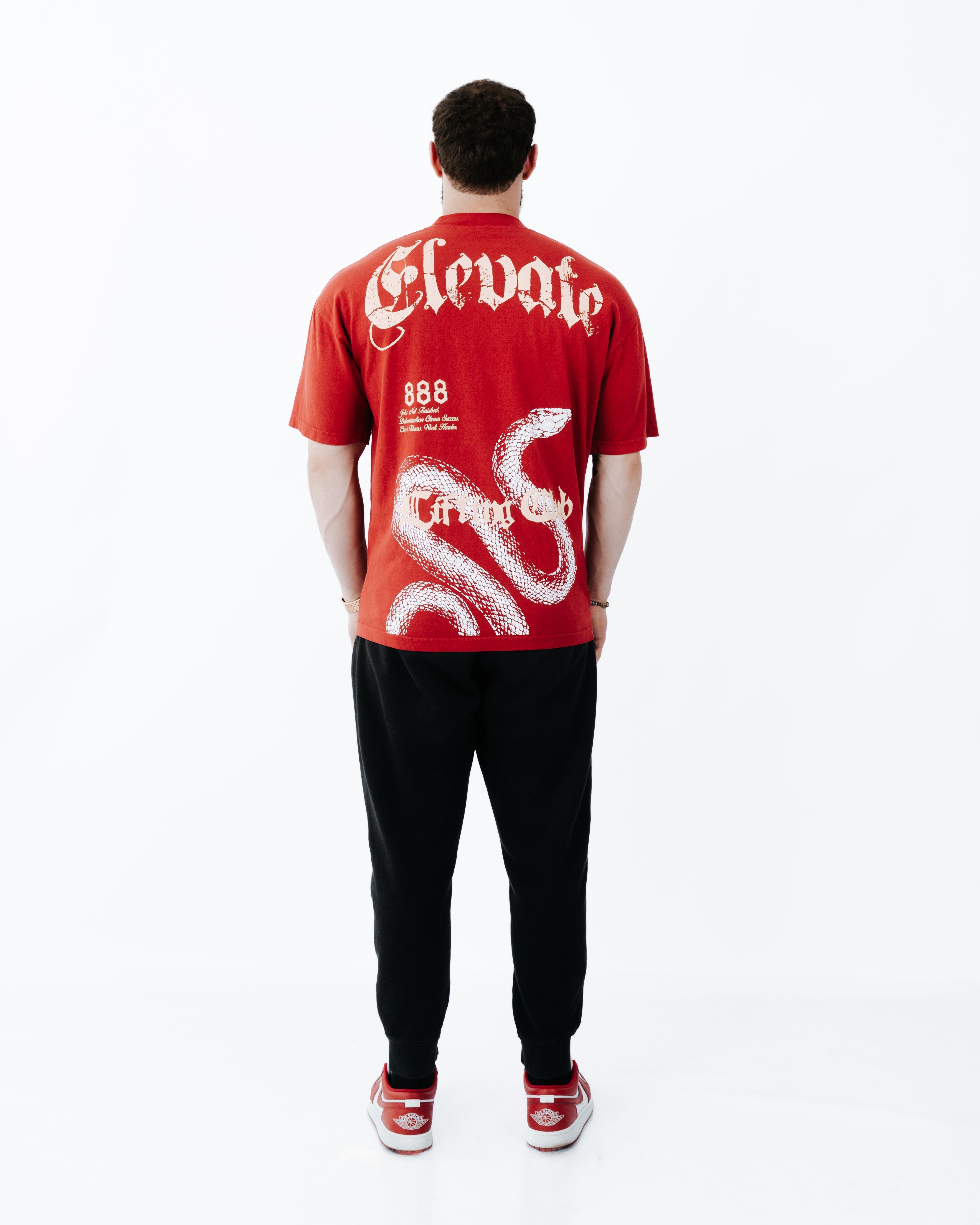Lifting Club Tee — Crimson Red