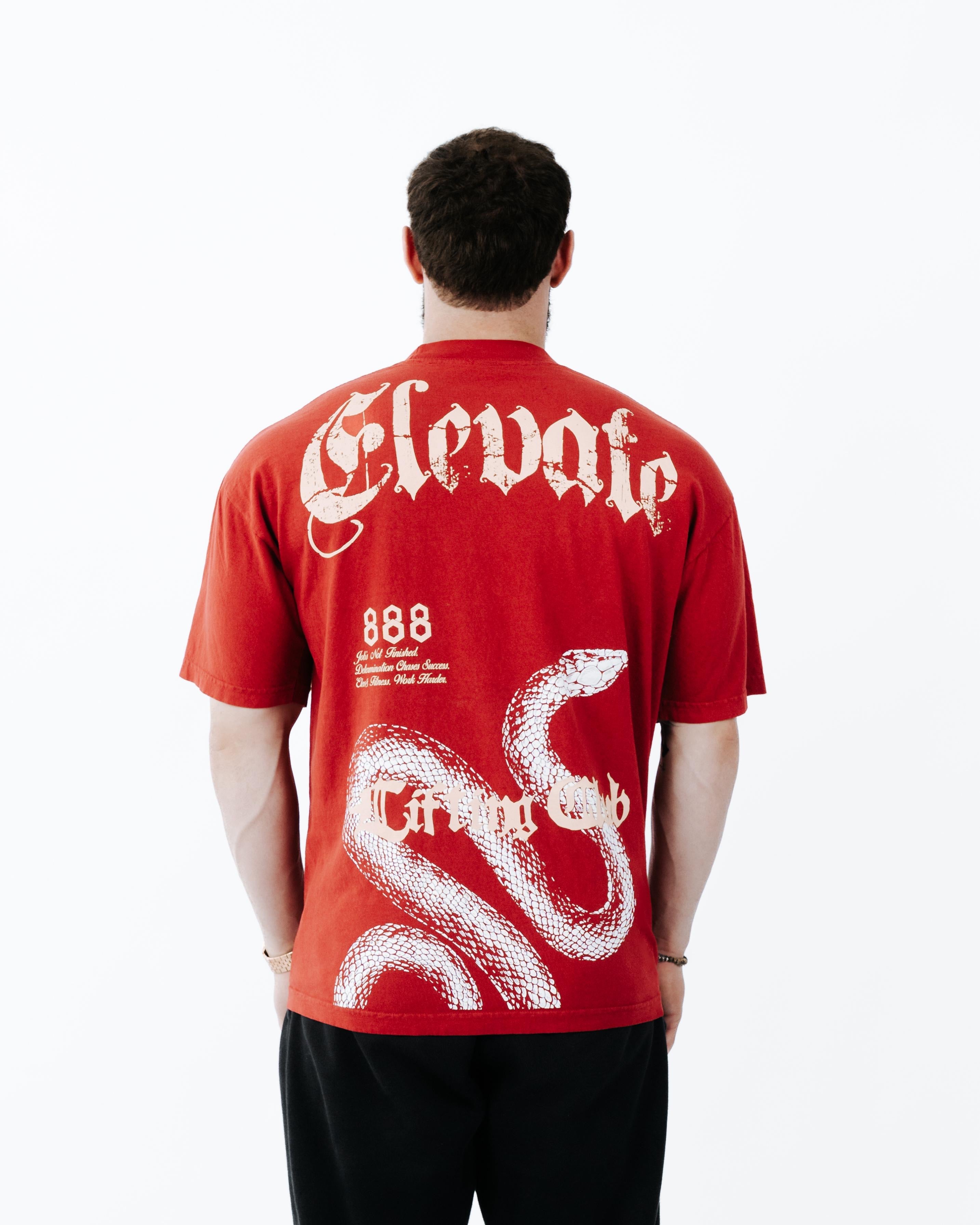 Lifting Club Tee — Crimson Red