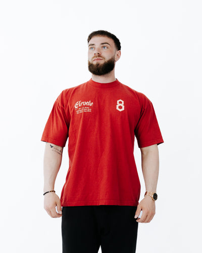 Lifting Club Tee — Crimson Red