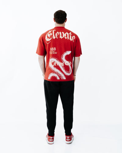 Lifting Club Tee — Crimson Red