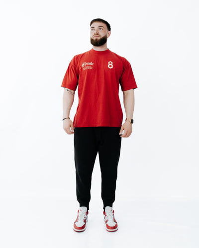 Lifting Club Tee — Crimson Red