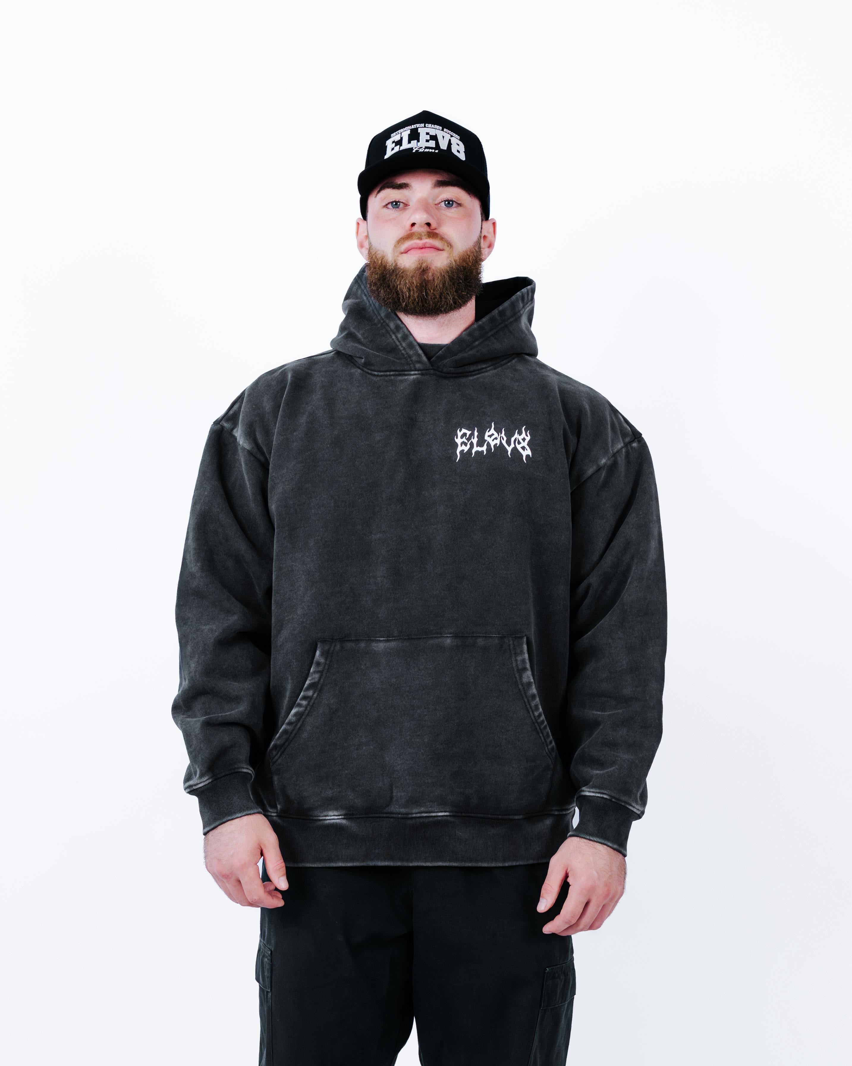 8-Ball Hoodie — Vintage Onyx