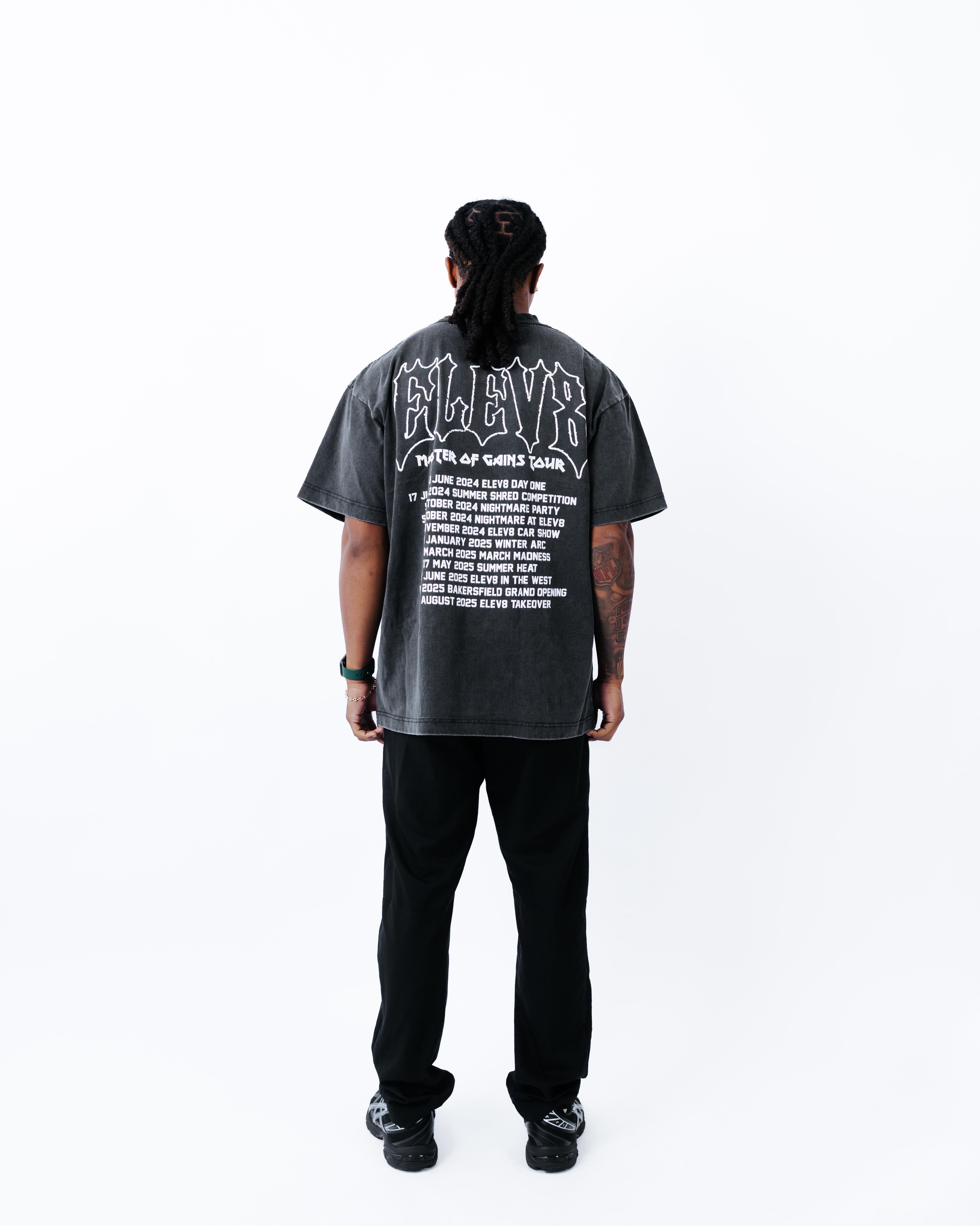 Gains Tour Tee — Vintage Onyx